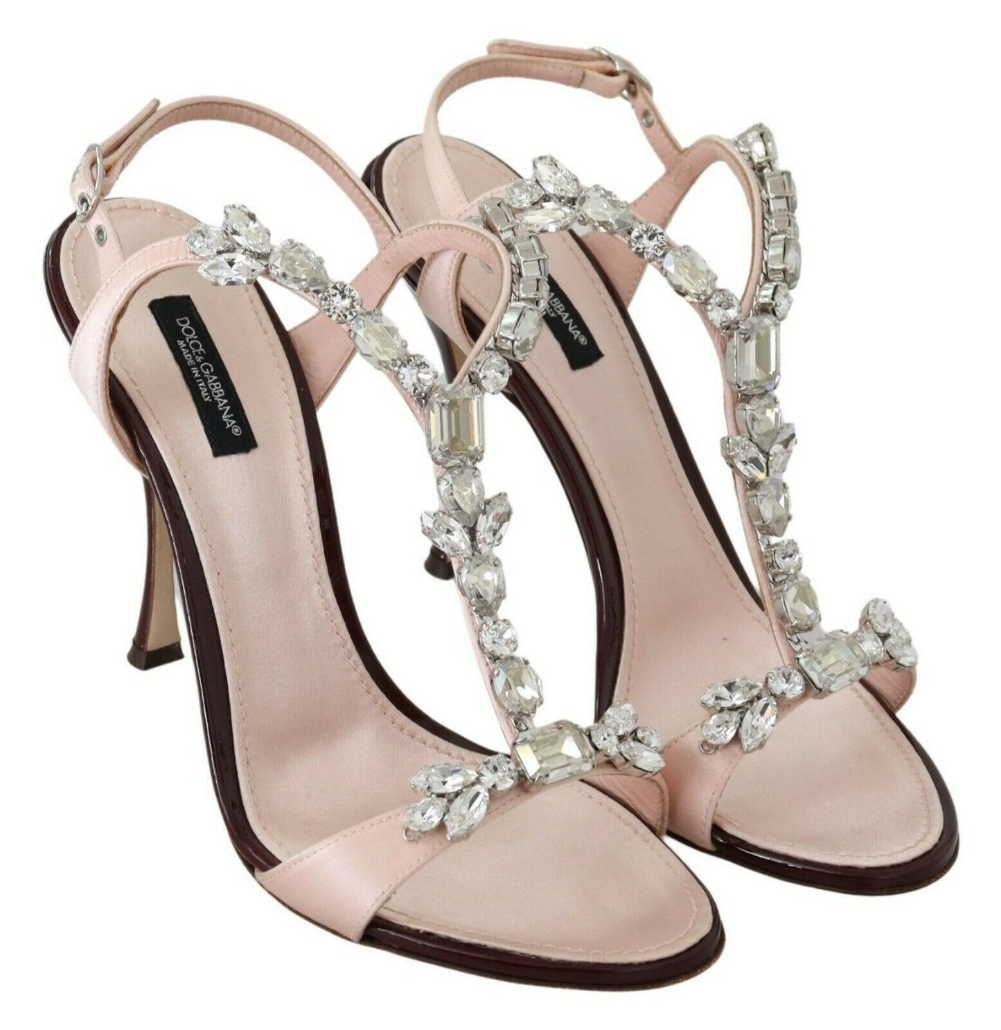 Dolce & Gabbana – Keira – Sandalen mit rosa Kristallabsatz