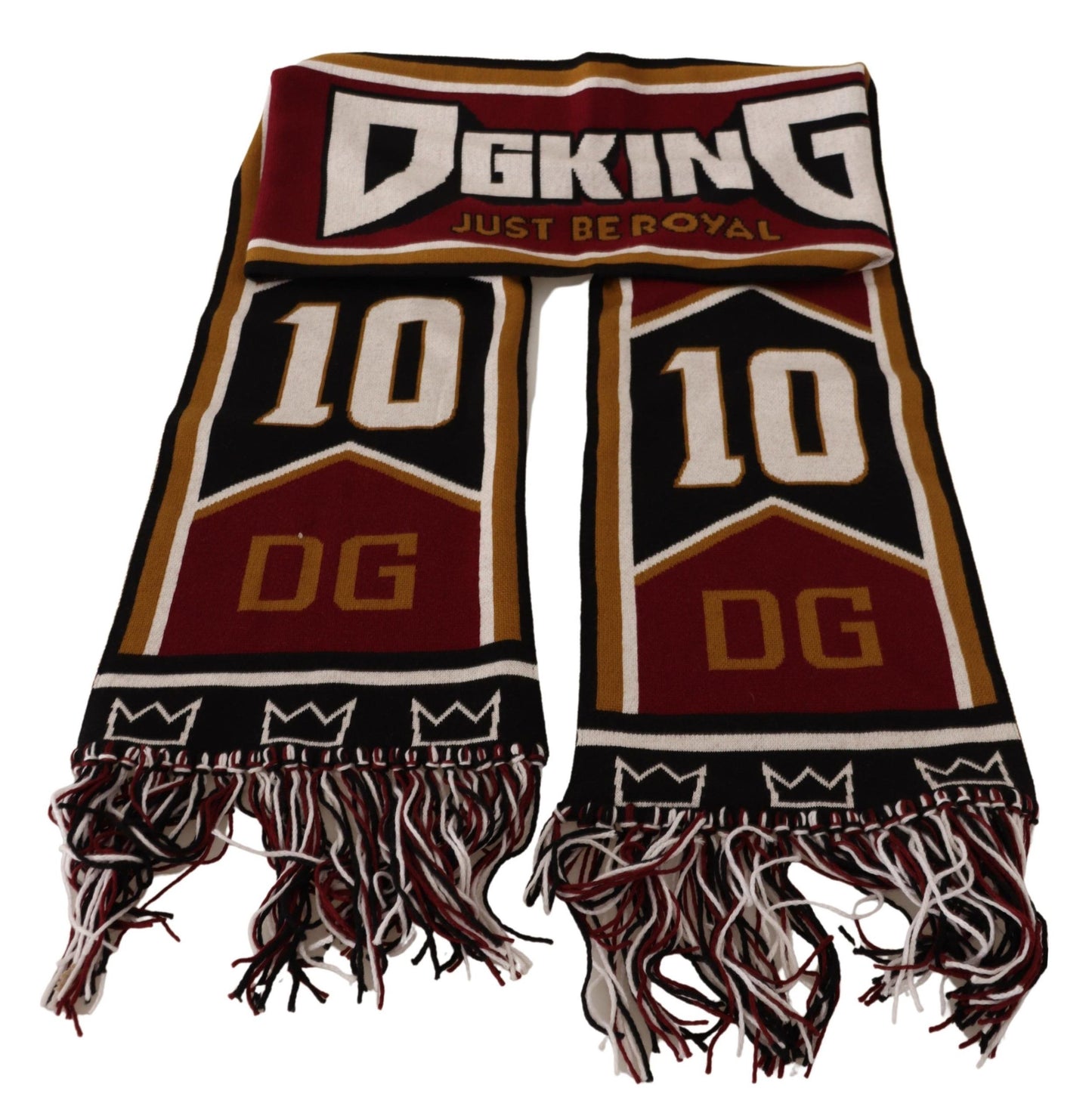 Dolce & Gabbana – Mehrfarbiger DG King-Schal aus Wollstrick