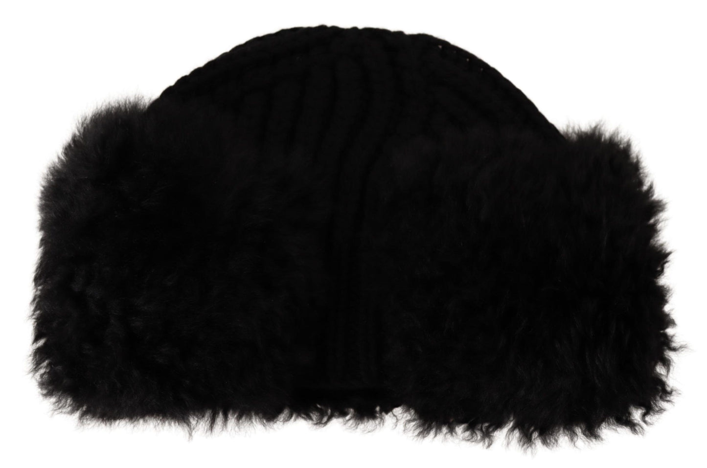Dolce & Gabbana Schwarze Kaschmirpelzmütze für Damen