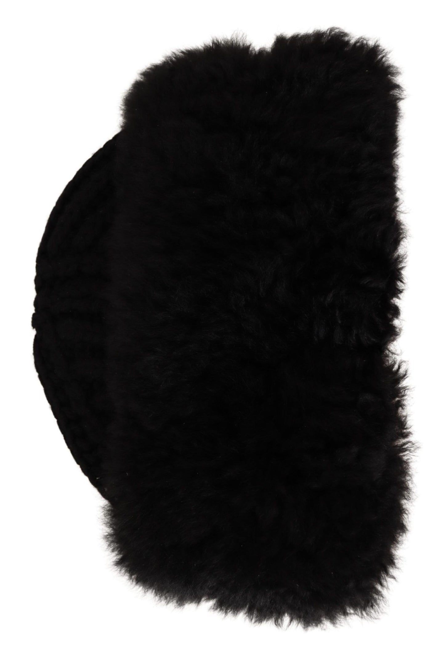 Dolce & Gabbana Schwarze Kaschmirpelzmütze für Damen