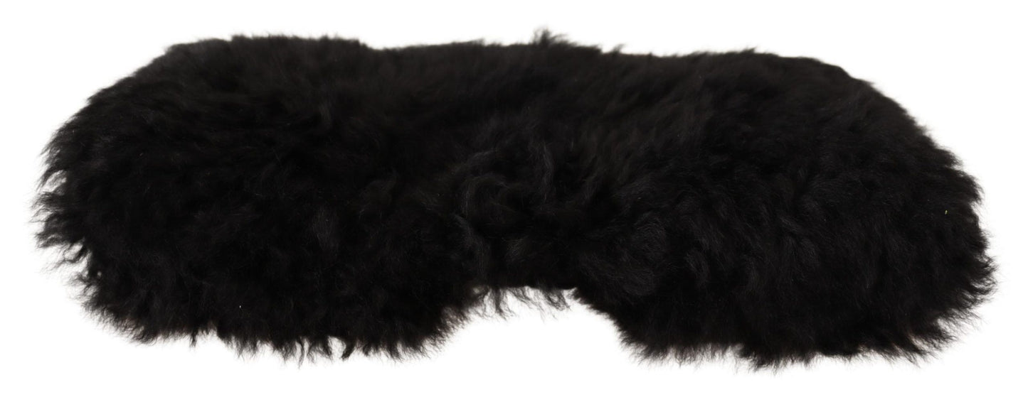 Dolce & Gabbana Schwarze Kaschmirpelzmütze für Damen
