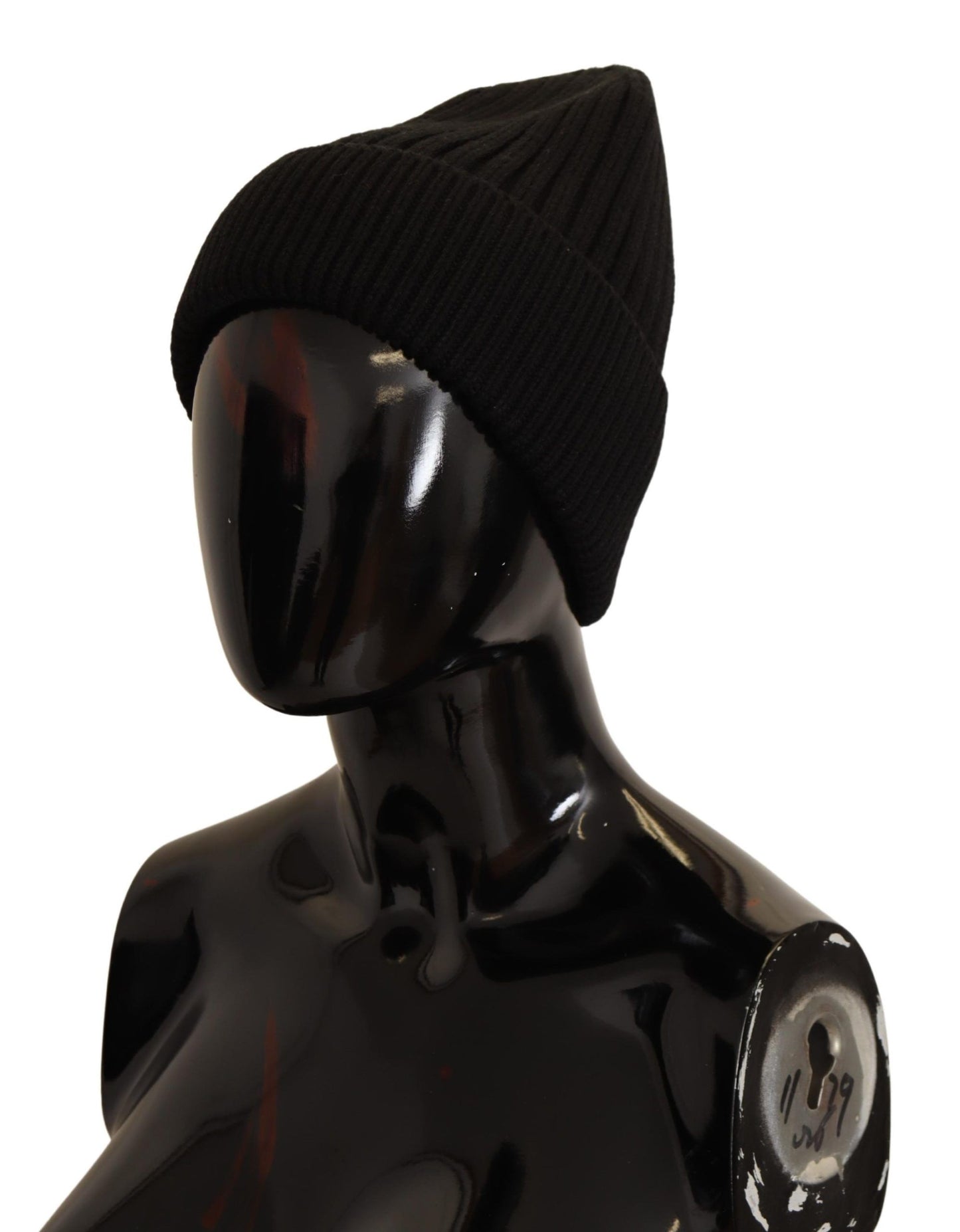 Dolce & Gabbana Schwarze Wollstrickmütze für Damen