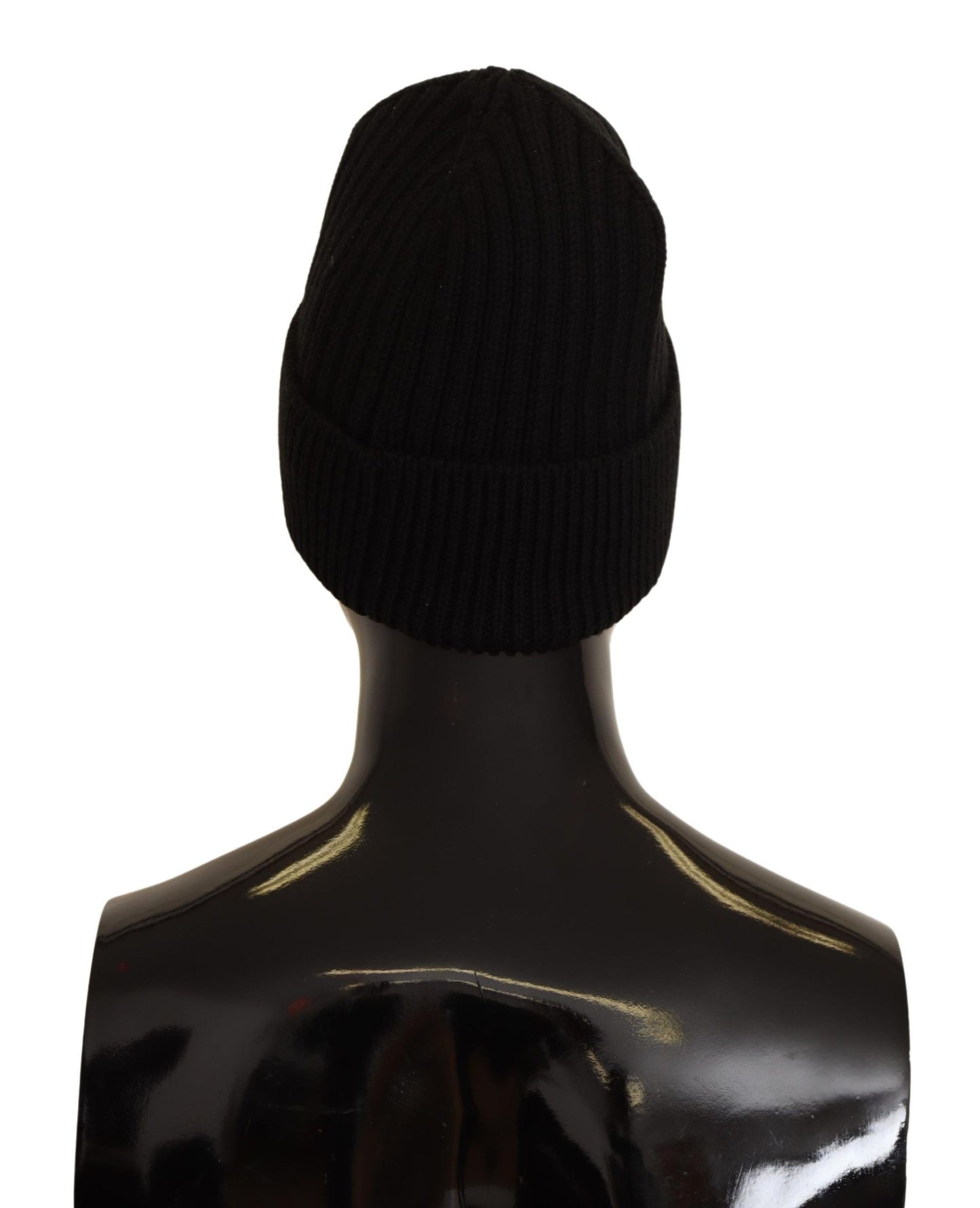 Dolce & Gabbana Schwarze Wollstrickmütze für Damen