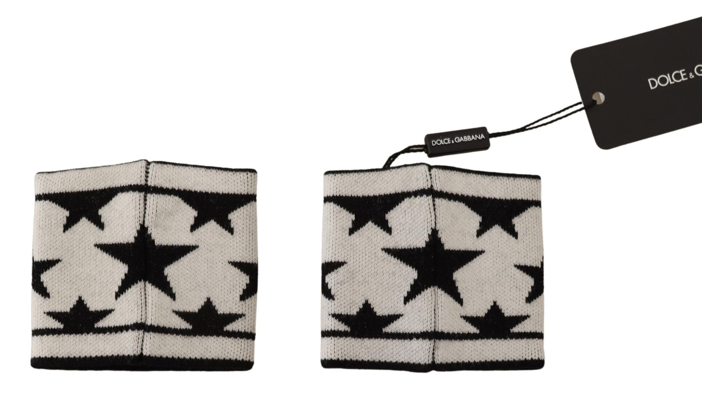 Dolce & Gabbana – Armband aus weißer und schwarzer Wolle mit Logo #DGMILLENNIALS
