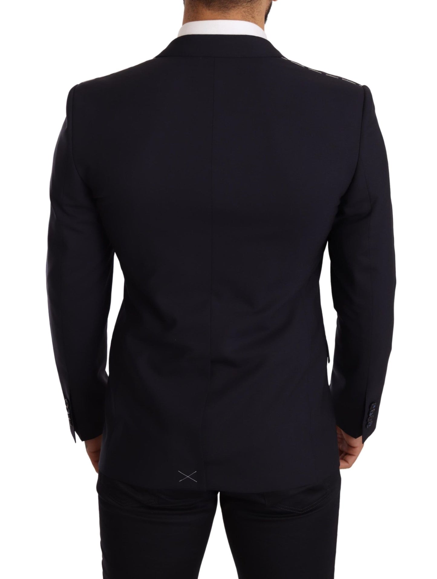 Dolce & Gabbana Marineblauer MARTINI-Blazer aus Wolle im Slim Fit