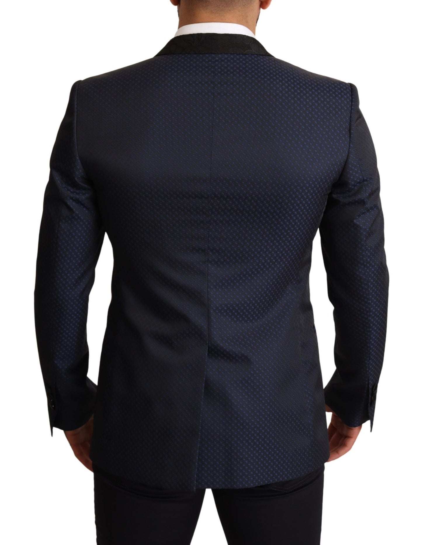 Dolce & Gabbana – Slim Fit MARTINI-Blazerjacke aus blauer Wolle