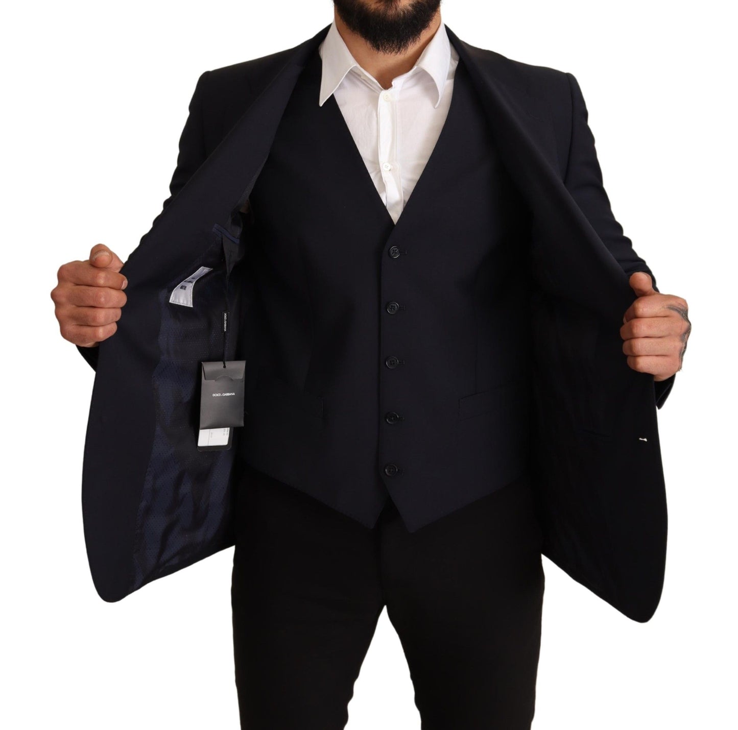 Dolce & Gabbana – Blaue 2-teilige MARTINI-Blazer-Anzugjacke