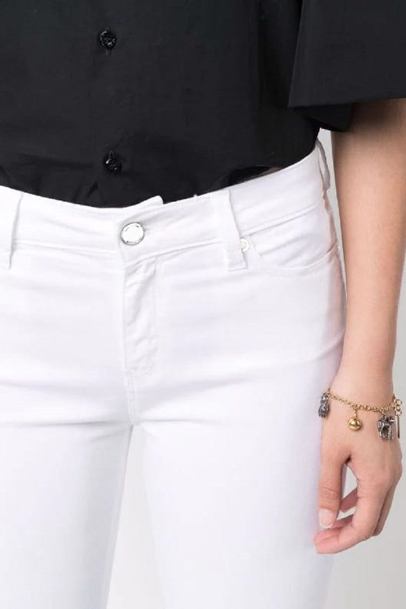 Love Moschino Weiße Baumwolljeans für Damen