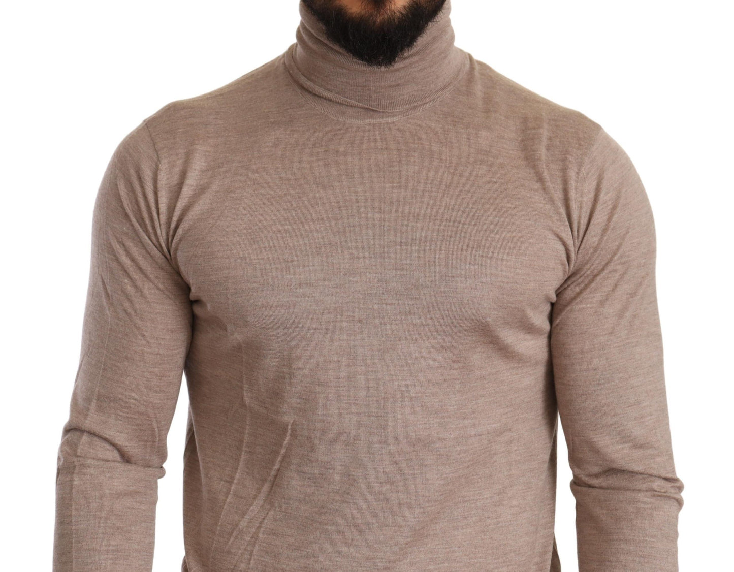 Dolce & Gabbana Beige Kaschmir Rollkragenpullover