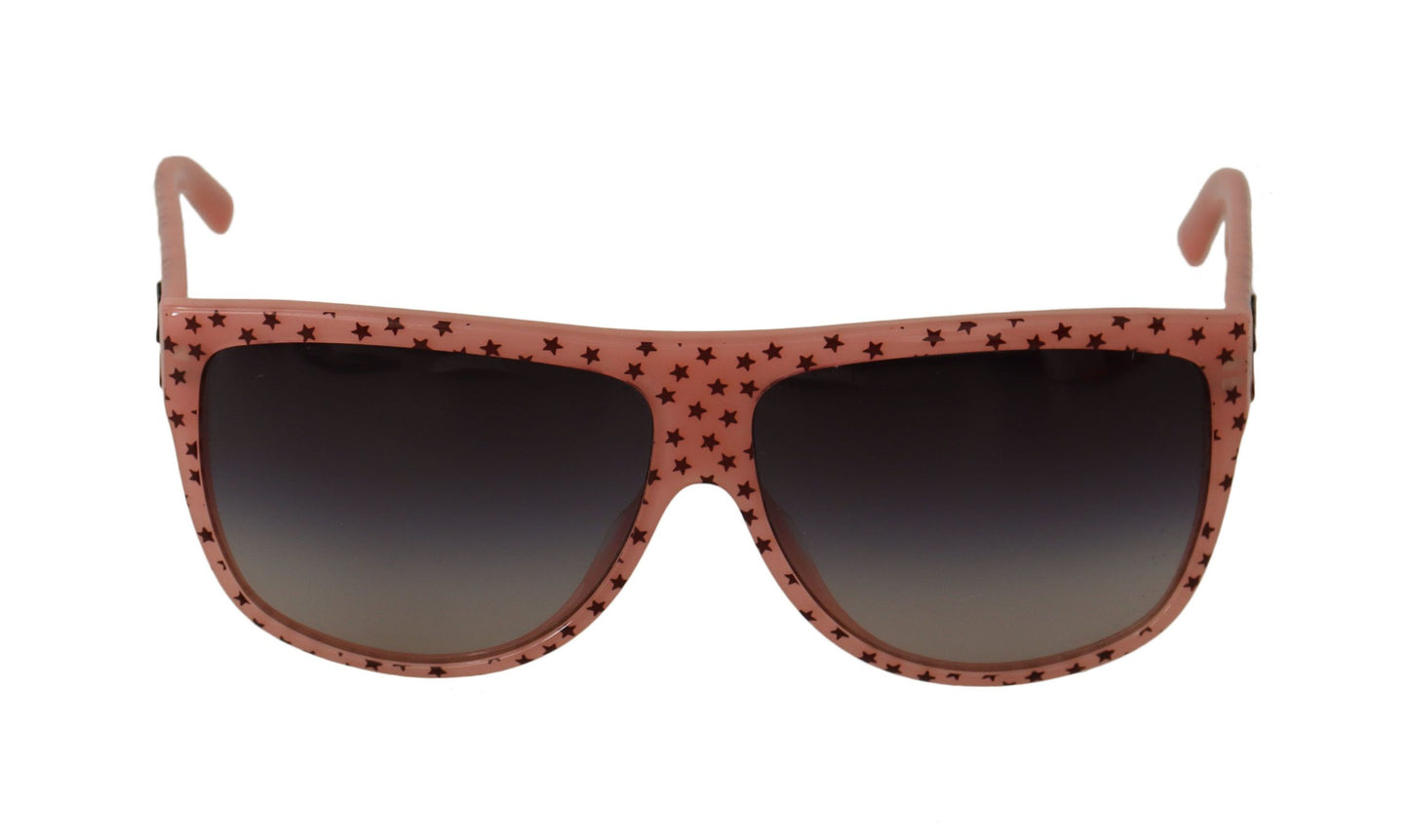 Dolce & Gabbana – Braune Sonnenbrille mit Sternen aus Acetatrahmen für Damen