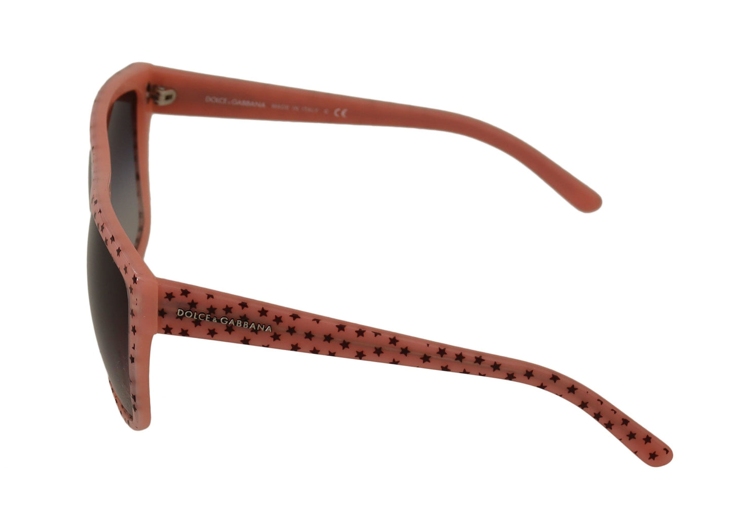 Dolce & Gabbana – Braune Sonnenbrille mit Sternen aus Acetatrahmen für Damen