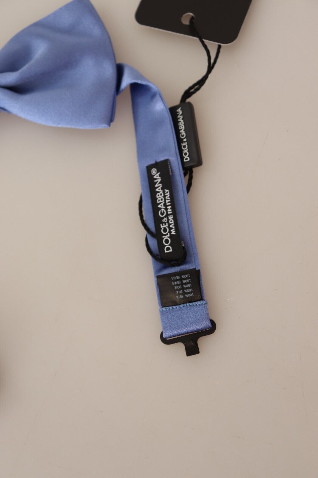 Dolce & Gabbana – Violette Papillon-Fliege aus 100 % Seide mit verstellbarem Hals