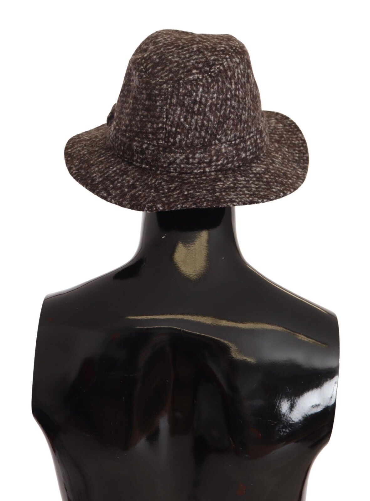 Dolce & Gabbana Grau melierter Hut aus strukturiertem Tweed
