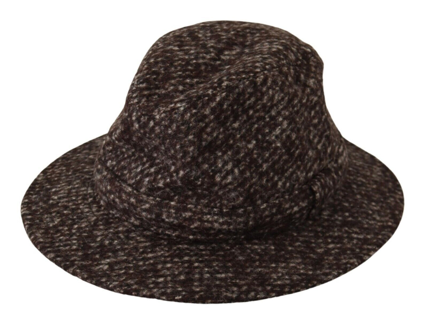 Dolce & Gabbana Grau melierter Hut aus strukturiertem Tweed