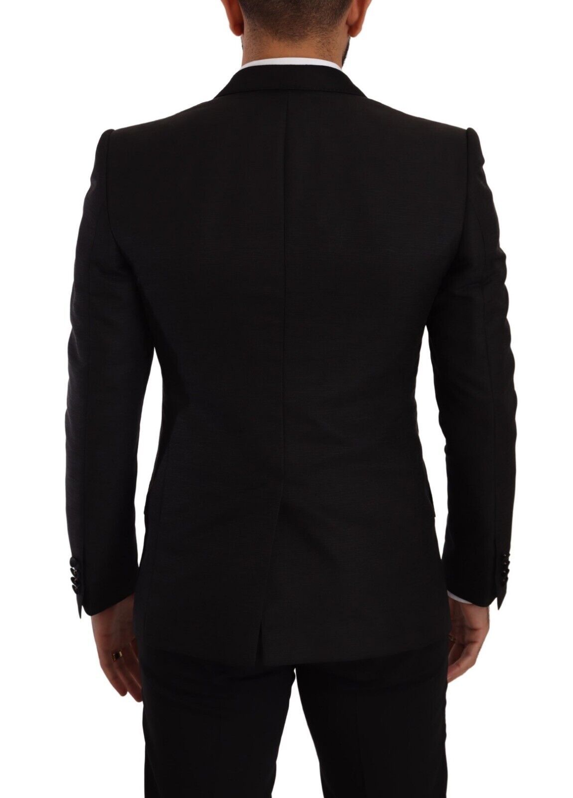Dolce & Gabbana – Schwarzer, schmal geschnittener, zweiteiliger SICILIA-Blazer