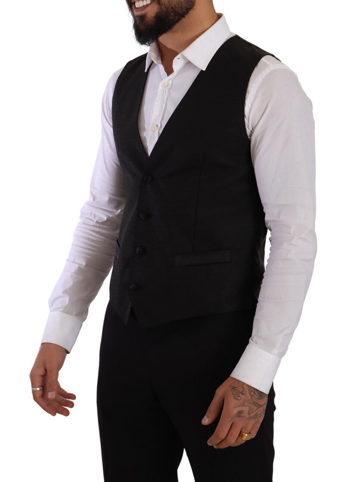 Dolce & Gabbana – Schwarzer, schmal geschnittener, zweiteiliger SICILIA-Blazer