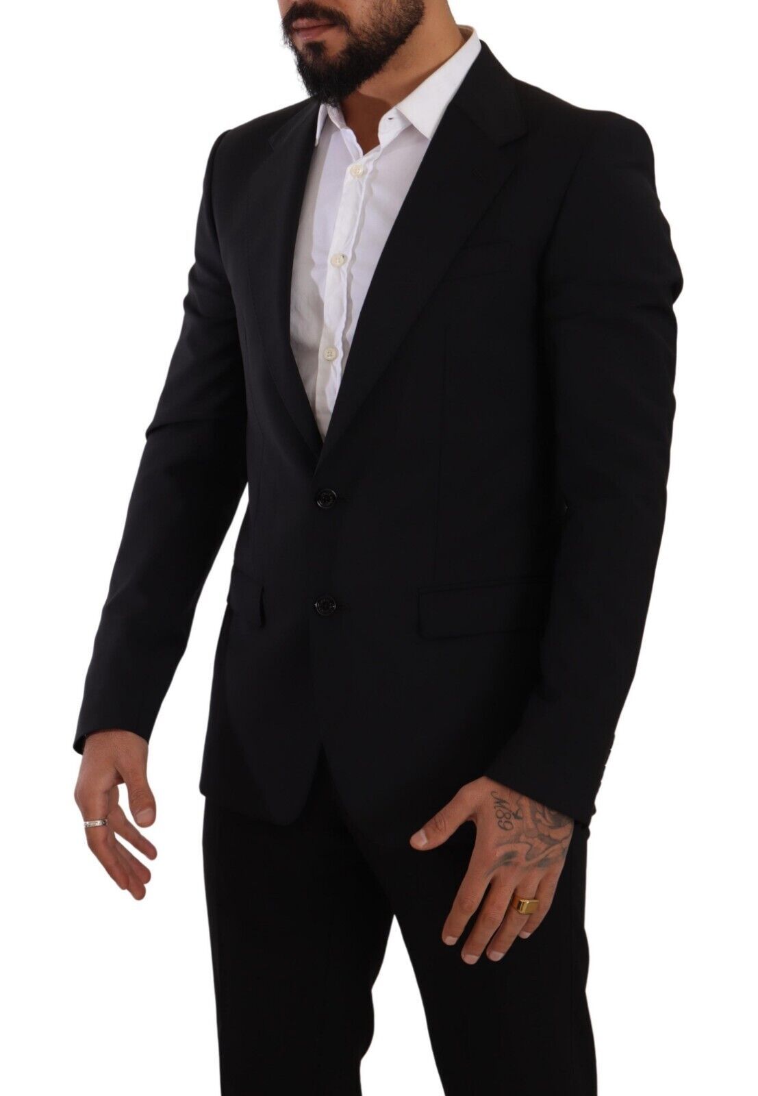 Dolce & Gabbana – Schwarze, schmal geschnittene Weste mit 2 Knöpfen, MARTINI-Blazer