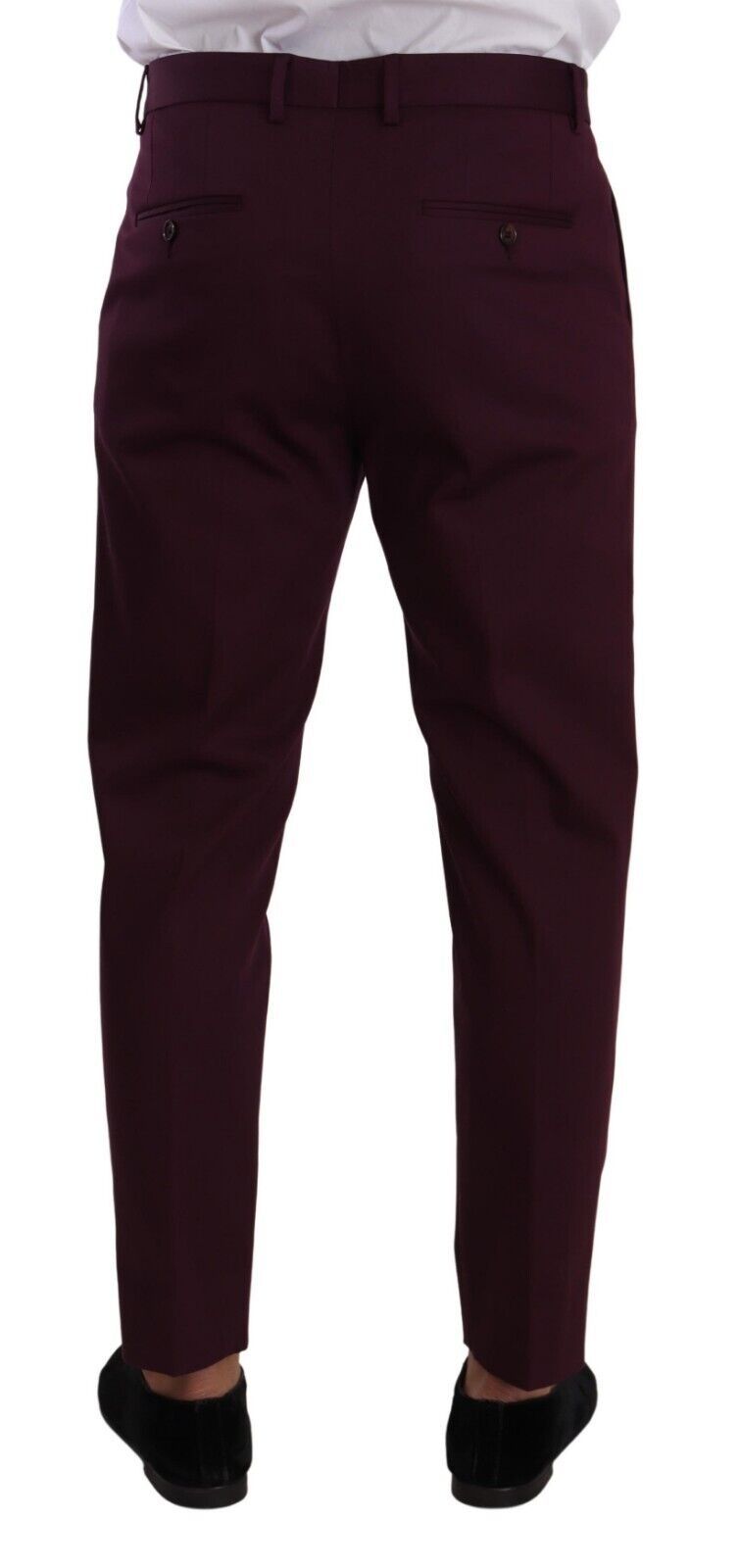 Dolce & Gabbana – Lilafarbene Chinohose aus Baumwolle mit schmalem Schnitt