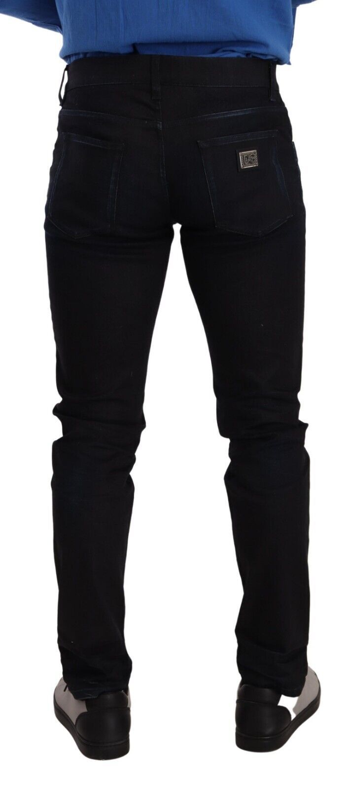 Dolce & Gabbana – Blaue Skinny-Jeans aus Baumwollstretch