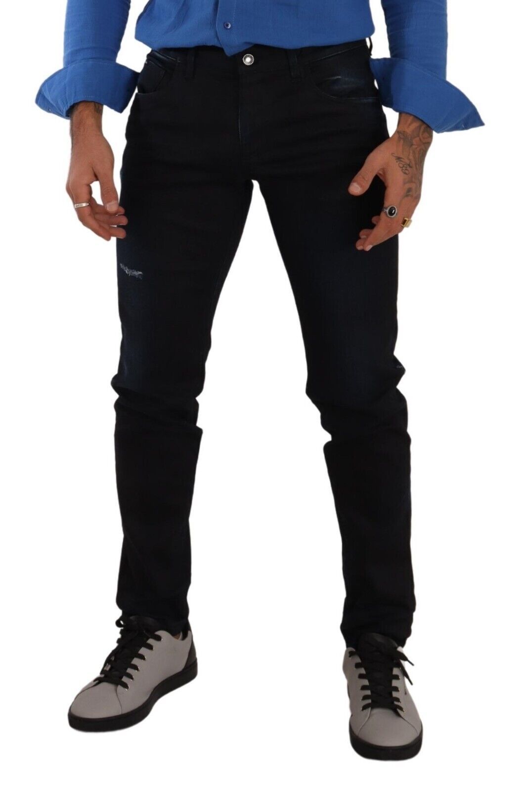 Dolce & Gabbana – Blaue Skinny-Jeans aus Baumwollstretch