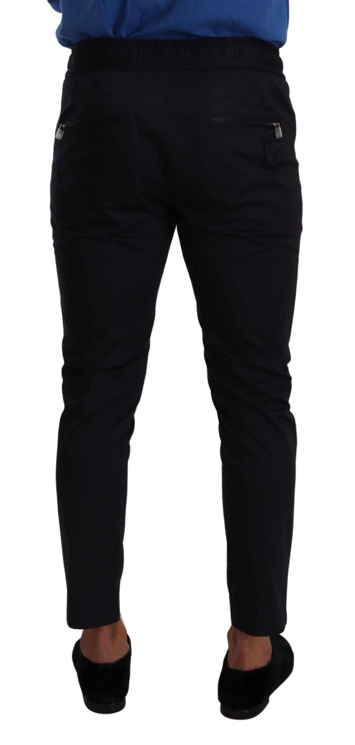 Dolce & Gabbana – Blaue Jogginghose aus Baumwollstretch