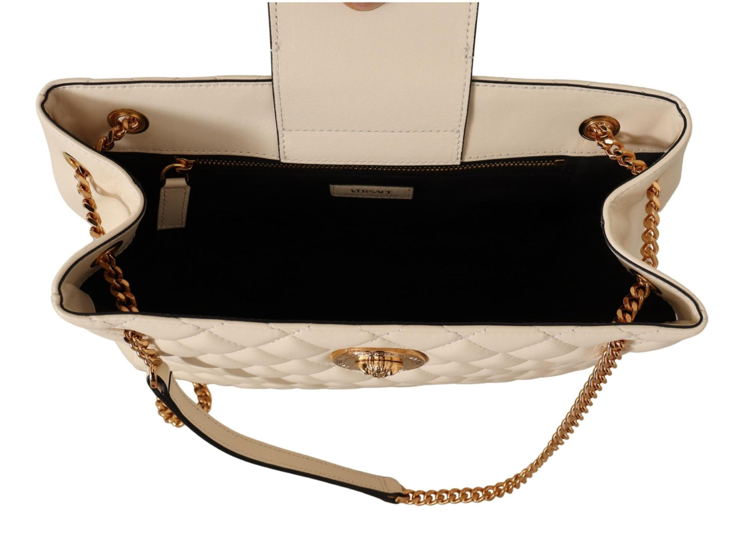 Versace Elegante gesteppte Tragetasche aus Nappaleder