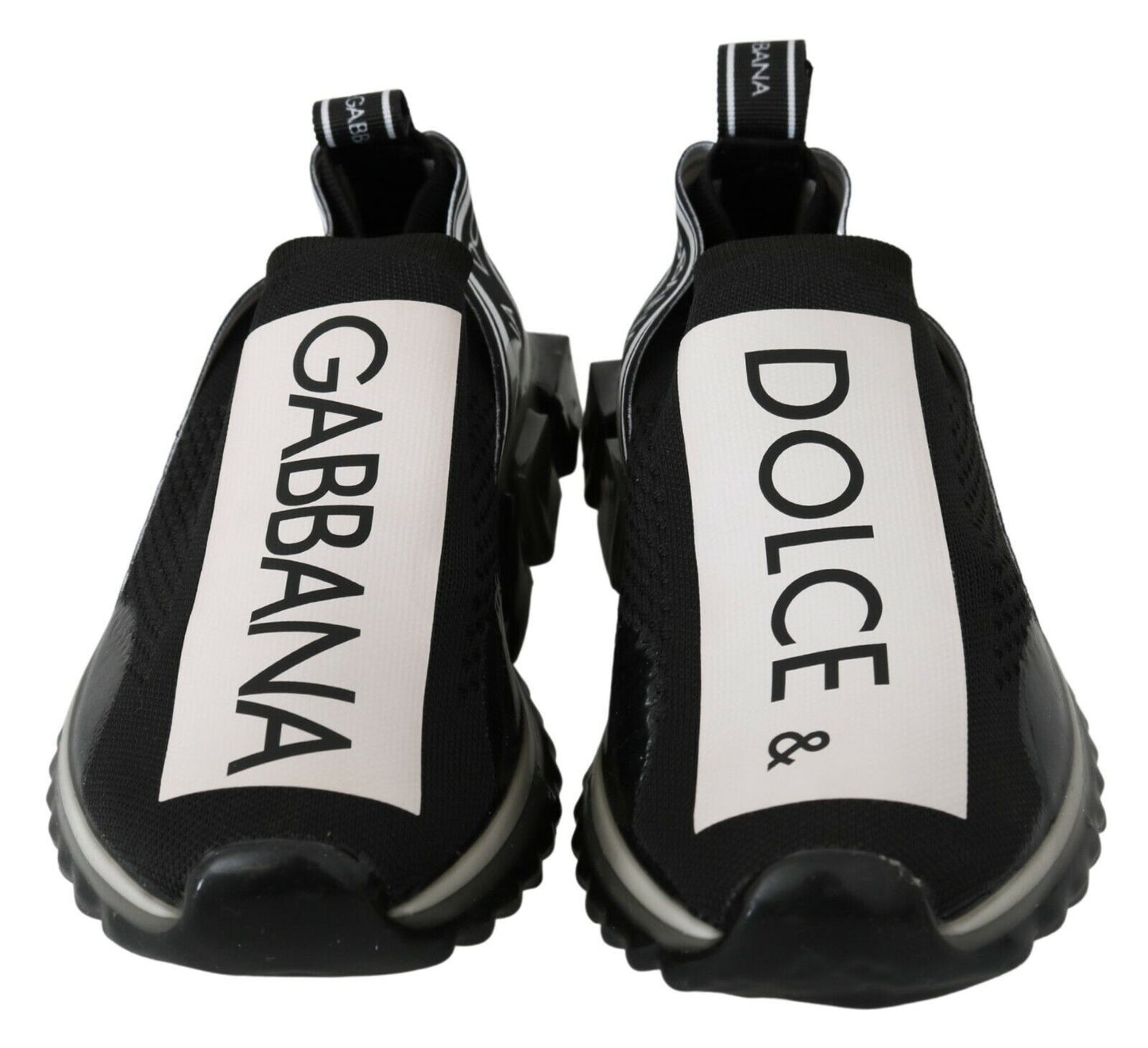 Dolce & Gabbana Schwarz-Weiß SORRENTO Sport Stretch Sneakers