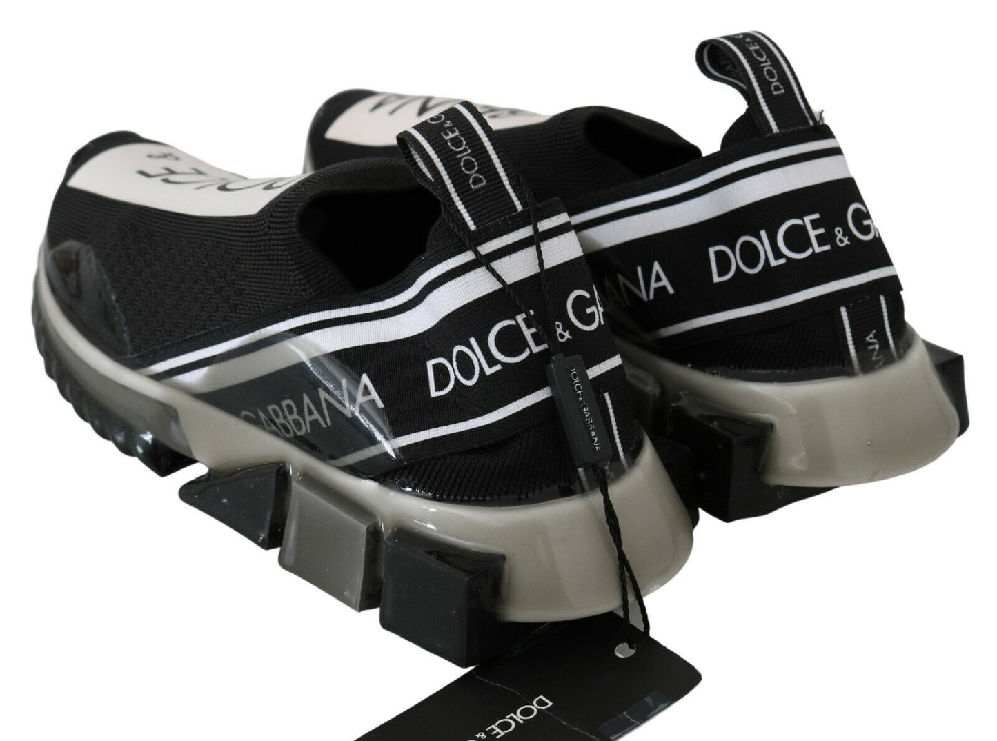 Dolce & Gabbana Schwarz-Weiß SORRENTO Sport Stretch Sneakers