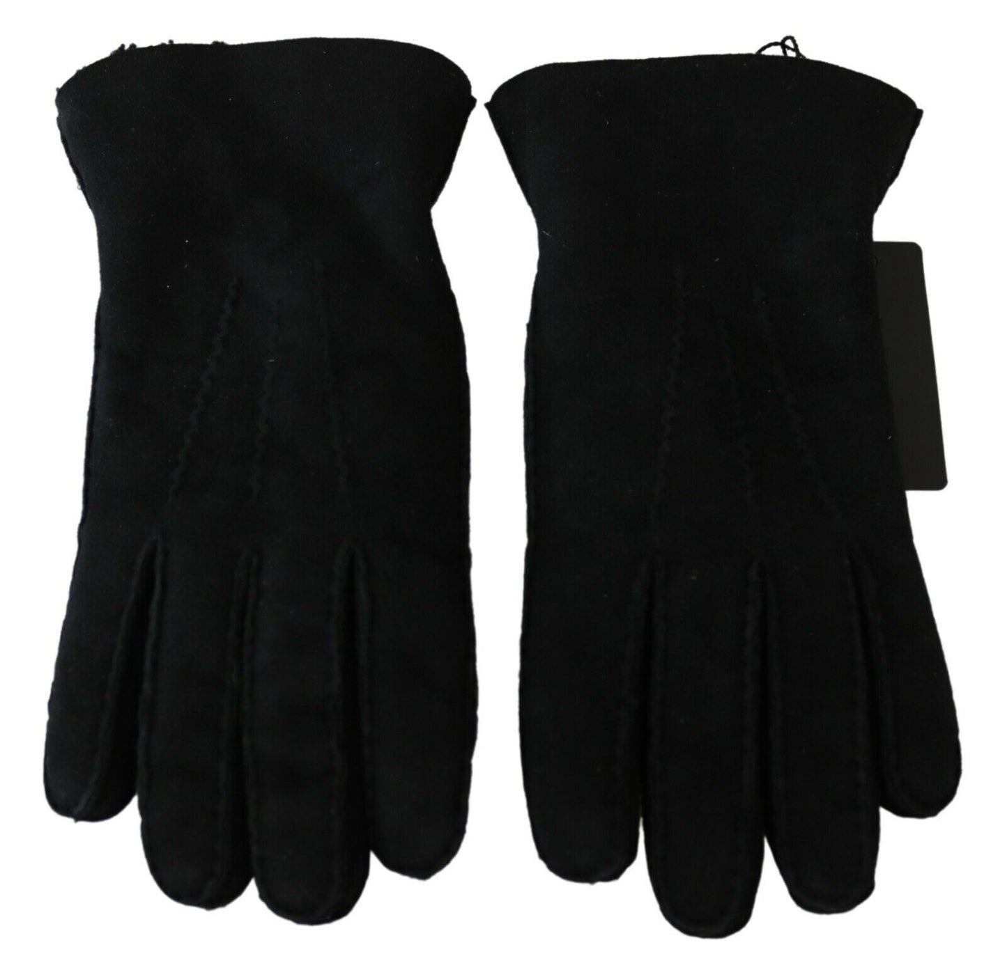 Dolce & Gabbana – Schwarze Motorrad-Biker-Fäustlinge aus Leder