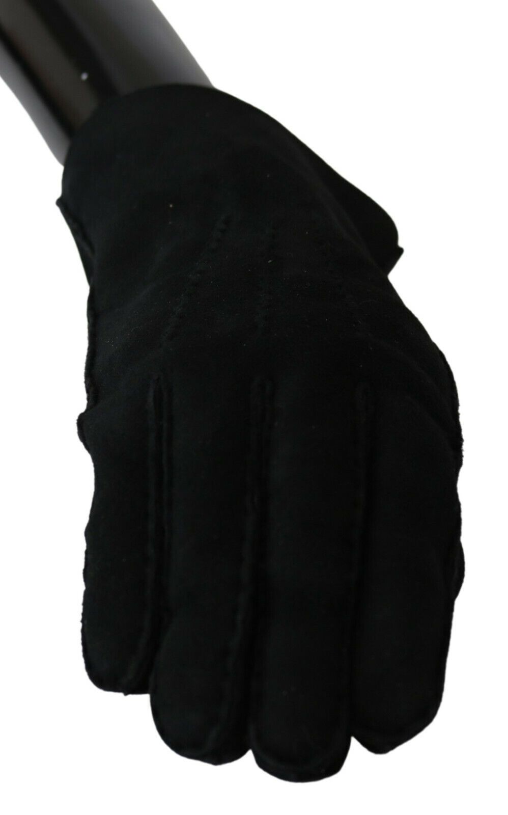 Dolce & Gabbana – Schwarze Motorrad-Biker-Fäustlinge aus Leder