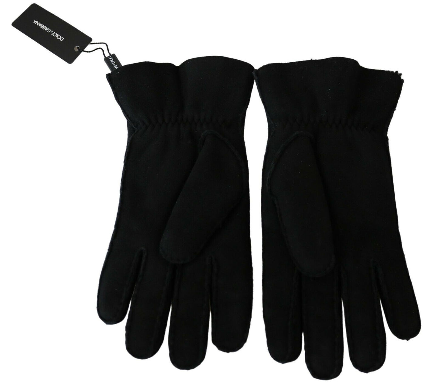 Dolce & Gabbana – Schwarze Motorrad-Biker-Fäustlinge aus Leder