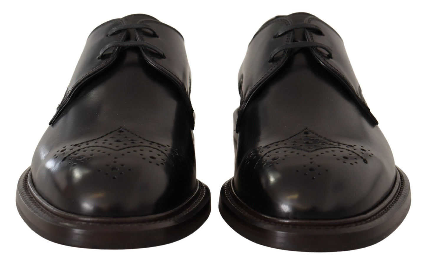Dolce & Gabbana – Formelle Derby-Schuhe aus schwarzem Leder