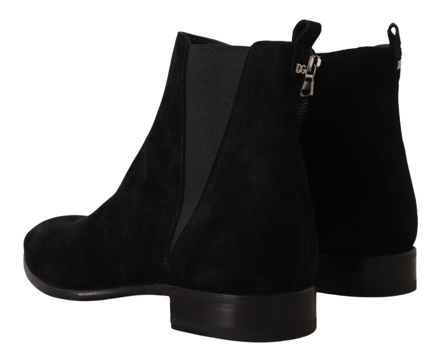 Dolce & Gabbana Chelsea-Stiefel aus schwarzem Wildleder für Herren