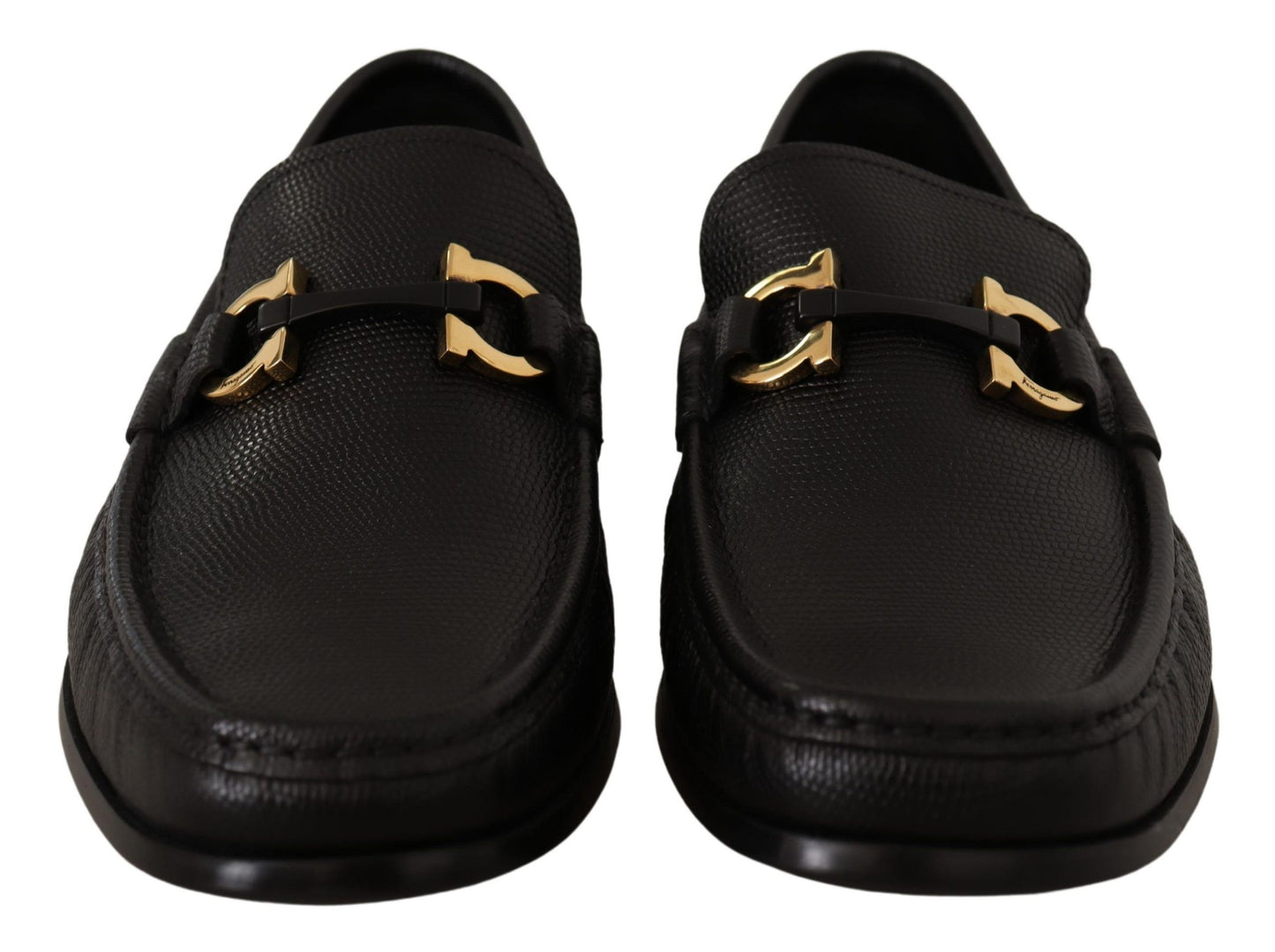 Salvatore Ferragamo Elegante Loafer aus schwarzem Kalbsleder