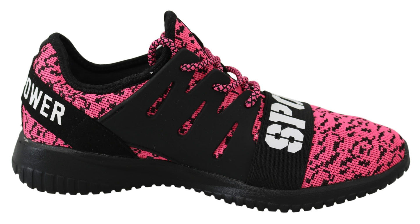 Plein Sport – Schicke, rosafarbene Sneakers in Blush