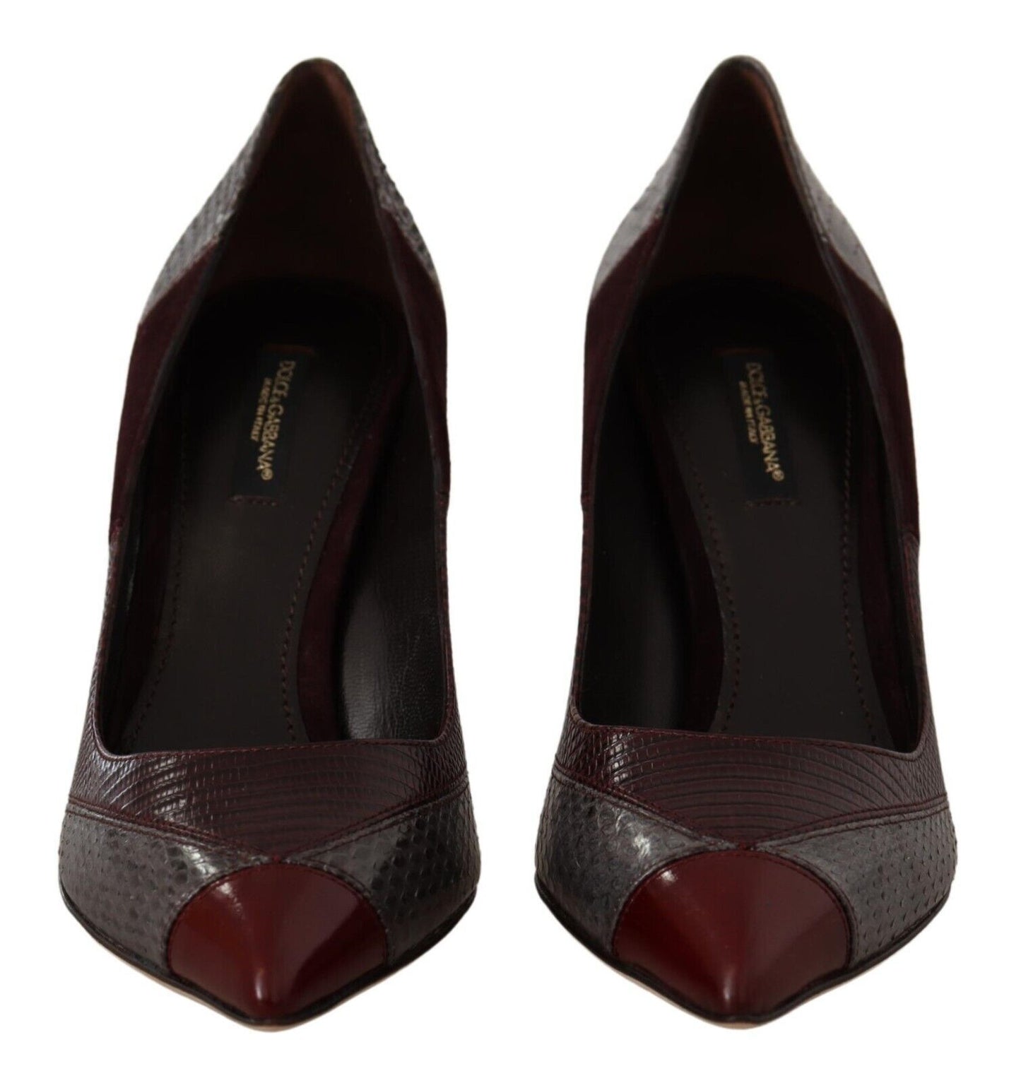 Dolce & Gabbana Multicolor Exotic Leather Heels Pumps Schuhe