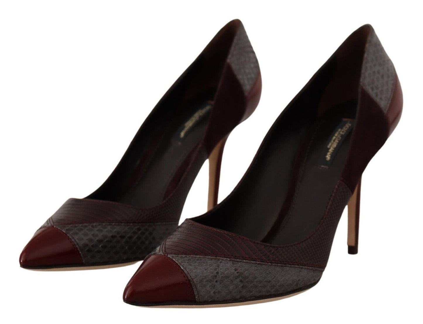 Dolce & Gabbana Multicolor Exotic Leather Heels Pumps Schuhe