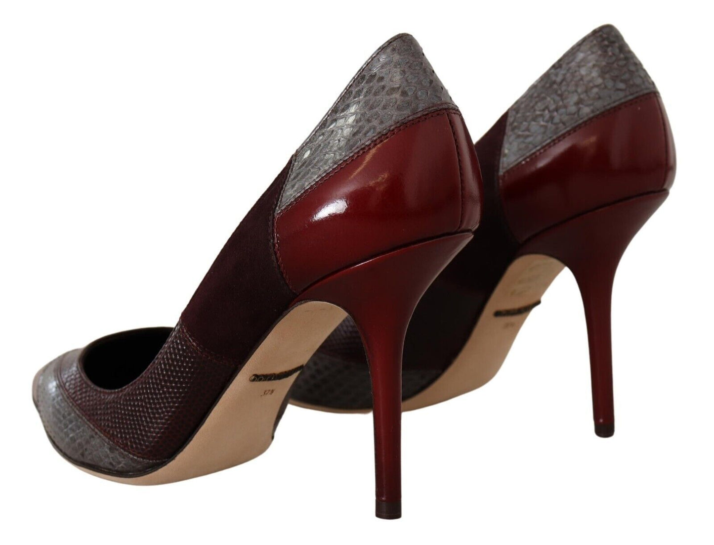 Dolce & Gabbana Multicolor Exotic Leather Heels Pumps Schuhe
