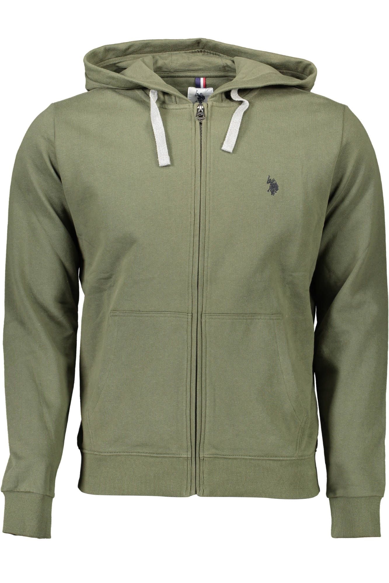 US POLO ASSN. Grüner Baumwollpullover für Herren