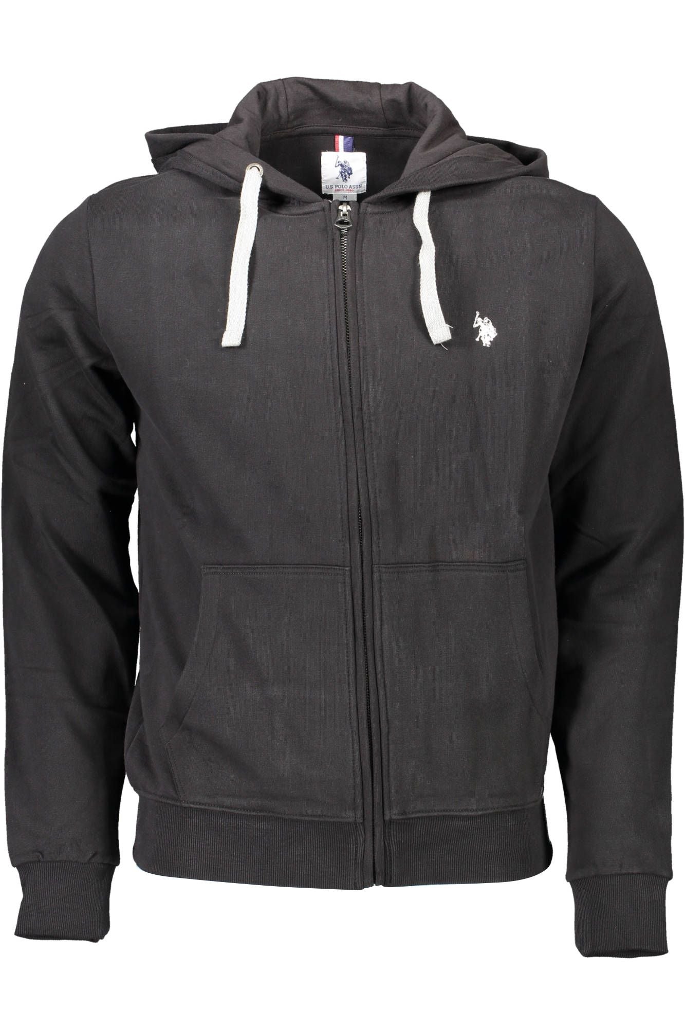 US POLO ASSN. Schwarzer Baumwollpullover für Herren