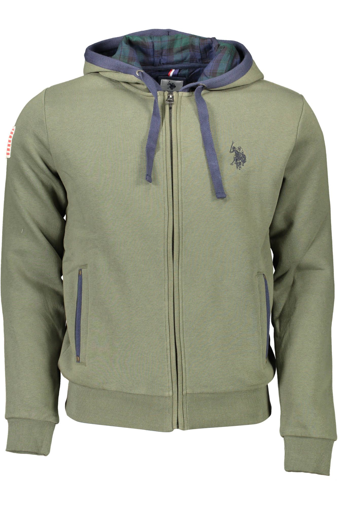 US POLO ASSN. Grüner Baumwollpullover für Herren