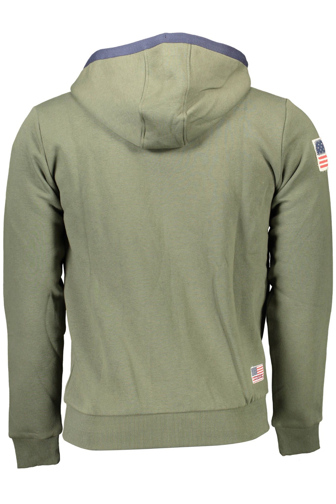 US POLO ASSN. Grüner Baumwollpullover für Herren