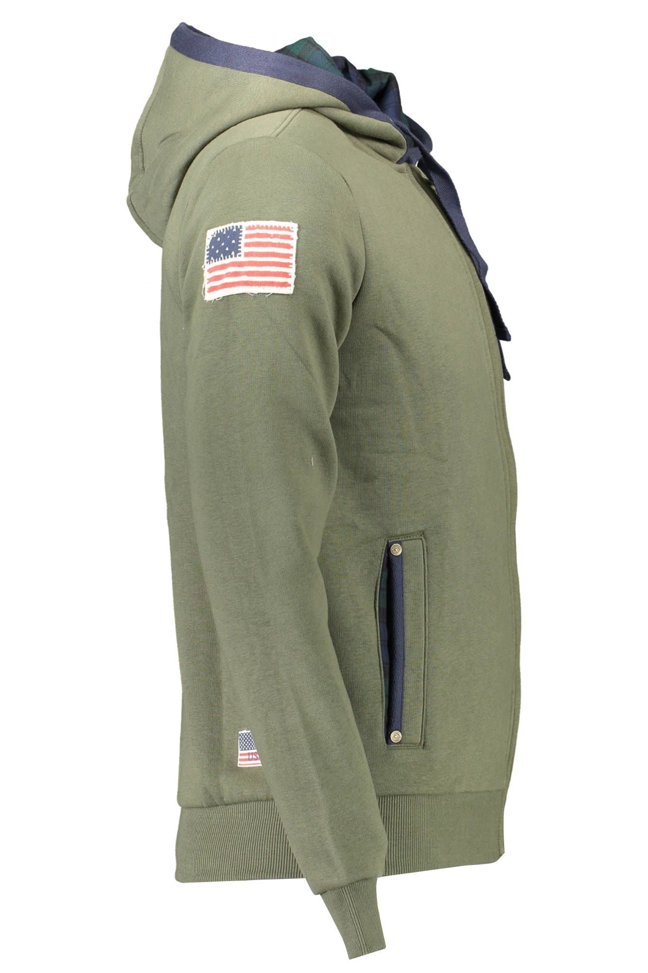 US POLO ASSN. Grüner Baumwollpullover für Herren