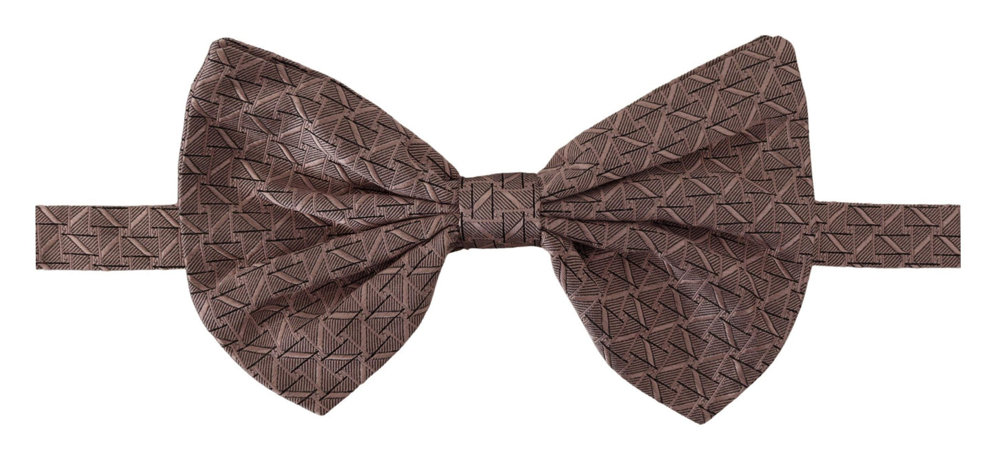 Dolce & Gabbana – Verstellbare Papillon-Fliege mit grauem Fantasy-Print
