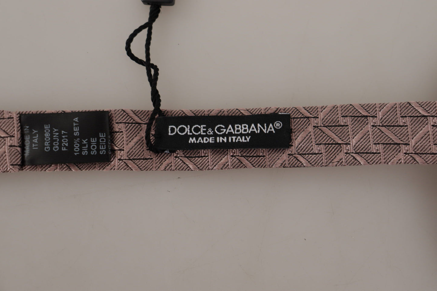 Dolce & Gabbana – Verstellbare Papillon-Fliege mit grauem Fantasy-Print