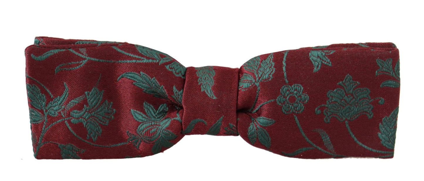 Dolce & Gabbana – Verstellbare Papillon-Fliege mit kastanienbraunem Muster