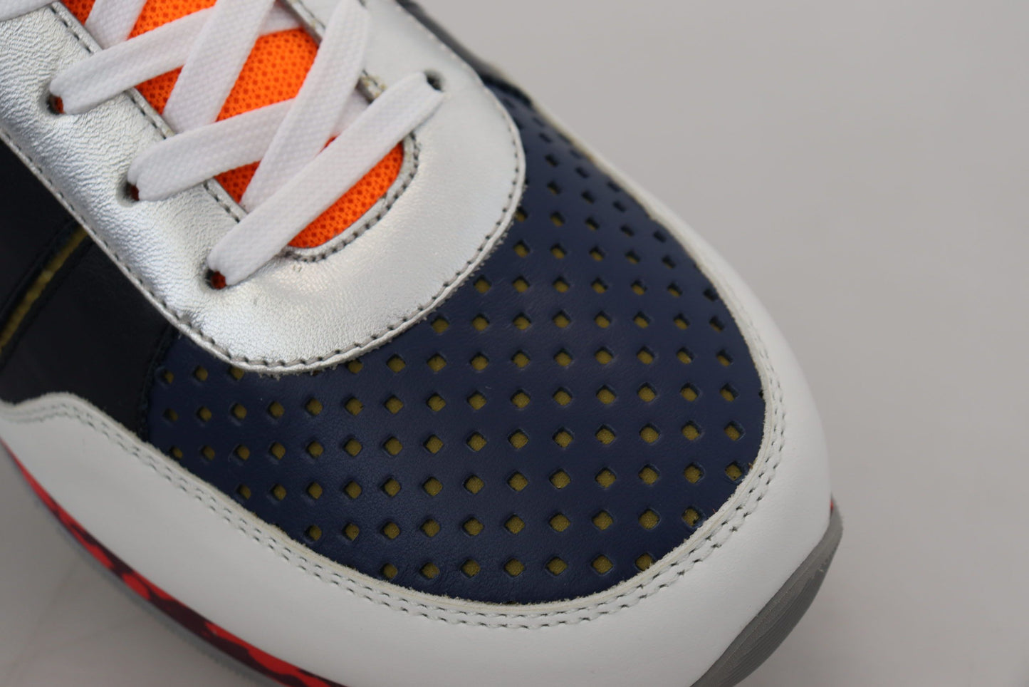 Dolce & Gabbana Mehrfarbige Sport-Sneakers aus Leder