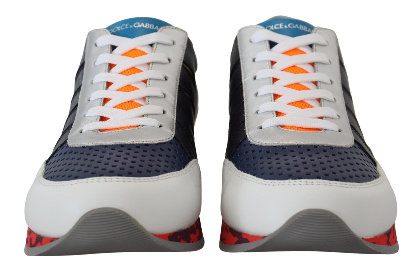 Dolce & Gabbana Mehrfarbige Sport-Sneakers aus Leder