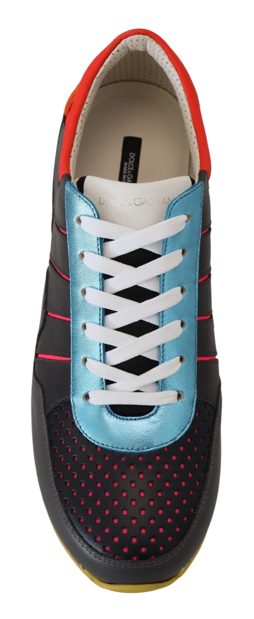 Dolce & Gabbana Mehrfarbige Sport-Sneaker mit niedrigem Schaft