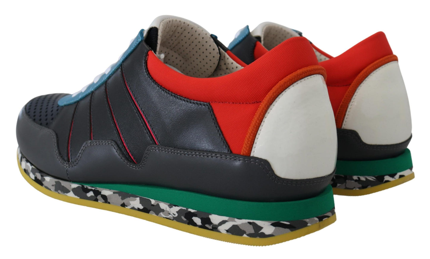 Dolce & Gabbana Mehrfarbige Sport-Sneaker mit niedrigem Schaft
